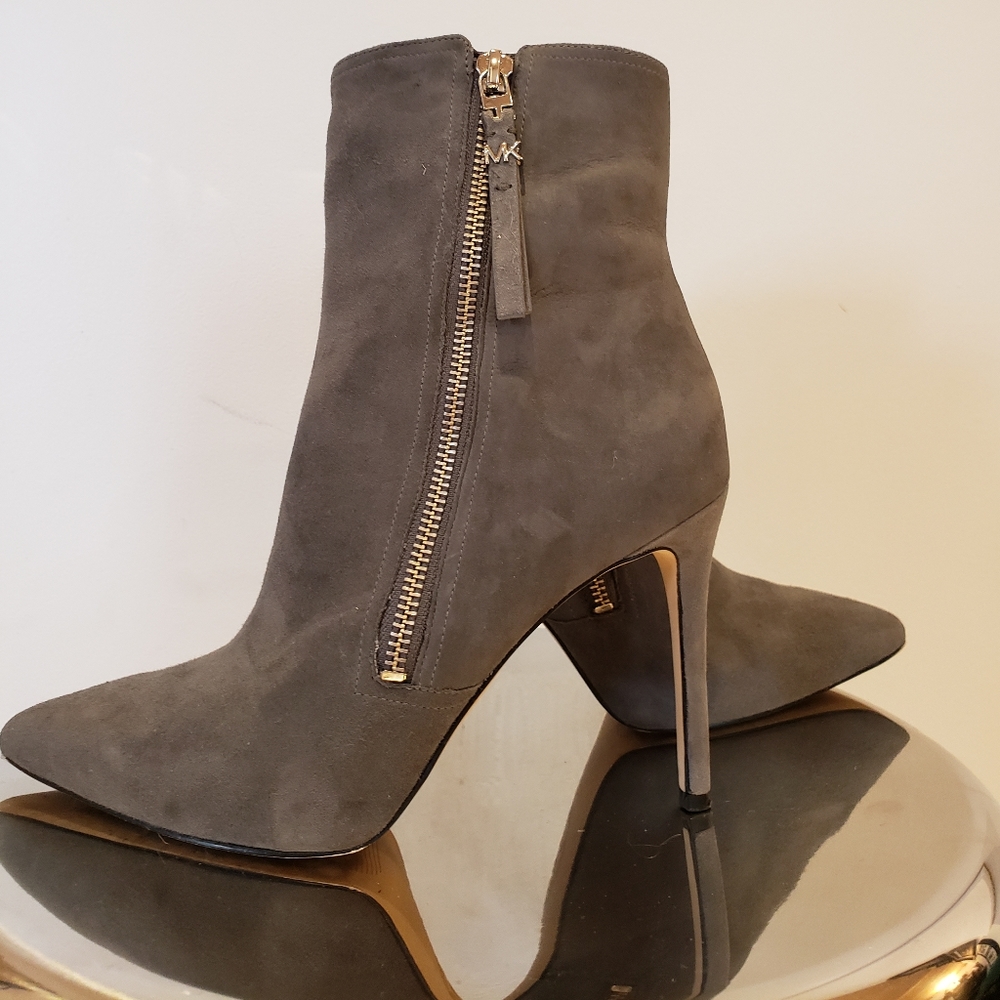 Michael Kors suede leather booties